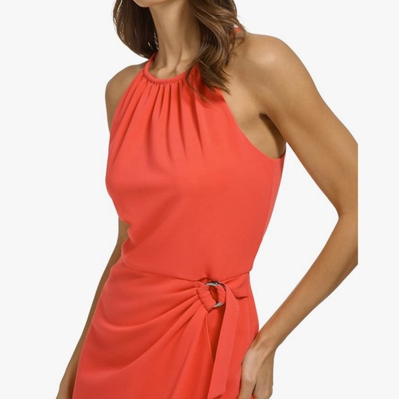 DKNY Sleeveless High Neck Shift Dress Size 2 - Picture 3 of 13